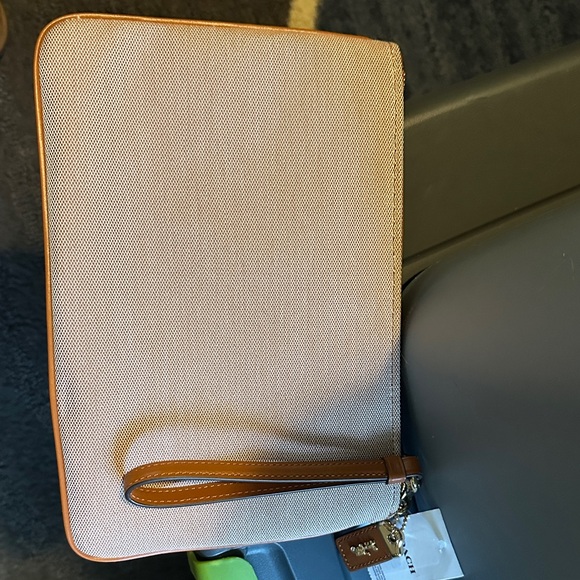 Coach Pink and Tan Wristlet - Picture 4 of 9